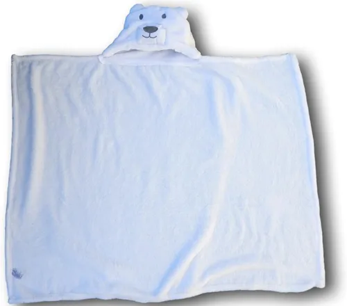 Vista 4 de Manta con capucha para niños pequeños Manta suave con capucha para bebé o bebé de 36 x 27 pulgadas + capucha