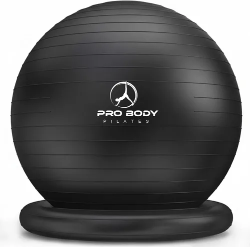 Vista 10 de ProBody Pilates Yoga Ball Chair, Exercise Ball Chair with Base or Stand for Home Office Desk Sitting or Workout, Balance Ball & Stability Ball Seat