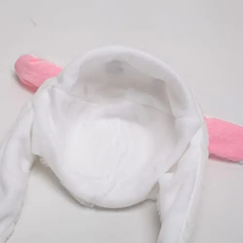 Vista 3 de Gorro de conejo que se mueve en las orejas, para mujeres y niñas, para fiestas