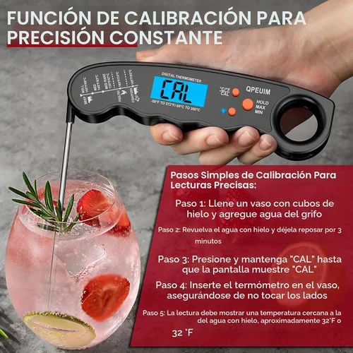 Vista 6 de Meat Thermometer Digital Instant Read, Food, Cooking, Grilling