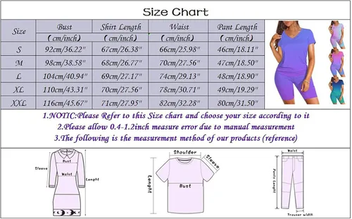 Vista 7 de Tthxqing Conjunto de 2 piezas para mujer, conjunto de sudadera de verano para correr, de manga corta, pantalones casuales, mallas