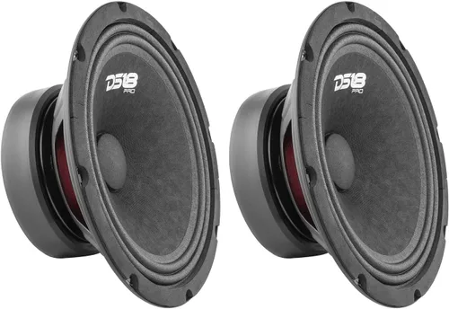 Vista 10 de DS18 PRO-GM6.4B - Altavoz de 6.5 pulgadas, rango medio, bala de aluminio roja, 480 W máximo, 140 W RMS, 4 ohmios, altavoces de puerta de audio