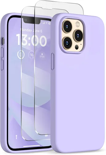 Vista 10 de Funda de silicona para iPhone 13 Pro, funda para teléfono, color Negro