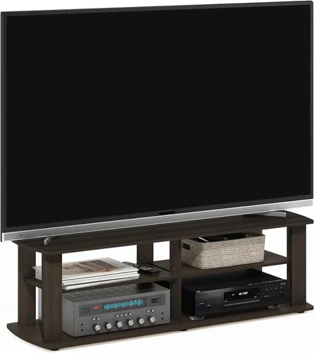 Vista 73 de Furinno 11191BK THE Centro de Entretenimiento Soporte para TV, Negro