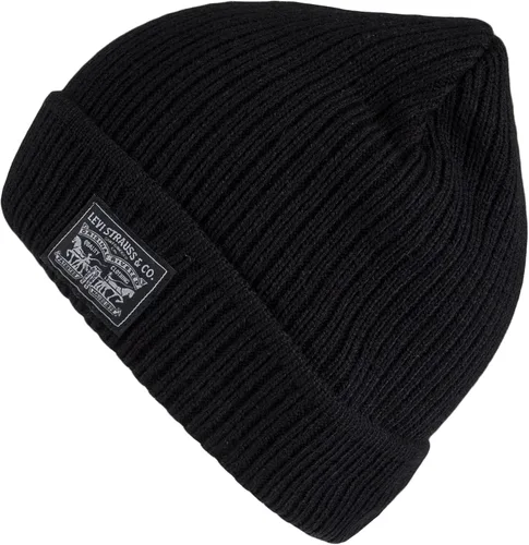 Vista 5 de Levi's Conjunto clásico de gorro y bufanda de punto cálido para hombre