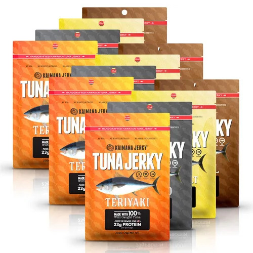 Vista 14 de Kaimana Ahi - Cecina de atún - Proteína premium y rica en omega-3 - Cecina de atún natural y capturada en la naturaleza. Fabricado en Hawái, Estados