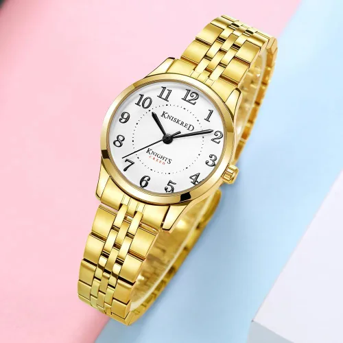Vista 3 de Easy Reader Watch for Women with Solid Stainless Steel Band Ladies Dress Watch Water Resistant