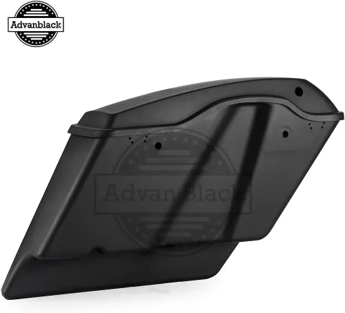 Vista 8 de Parabrisas personalizado Moto OnFire, diseño con aerógrafo, Saddlebags