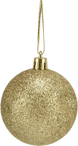 Vista 8 de Juego de 100 adornos de bolas de Navidad, decoraciones colgantes de temporada, bolas de Navidad de plástico inastillables, juego a granel para Dorado