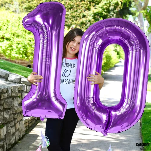 Vista 306 de KatchOn Globo negro del número 1 de 40 pulgadas, globo de feliz cumpleaños Large Mylar Number One Balloon for 1st Birthday Decorations, Foil