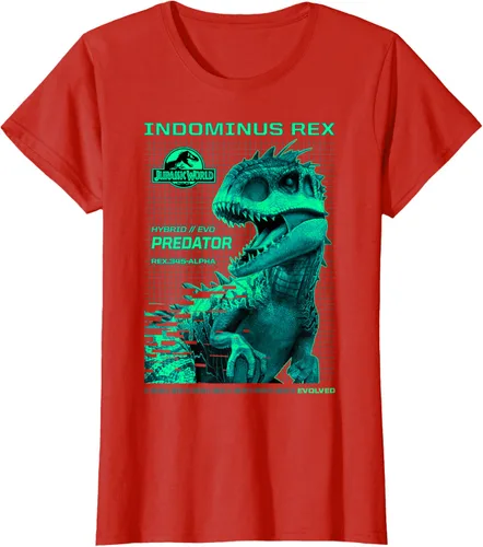 Vista 80 de Jurassic World Indominus Rex Hybrid Predator T-Shirt Small Negro