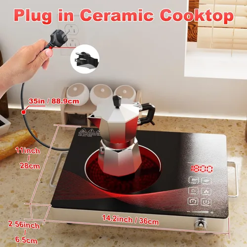 Vista 5 de quemadores eléctricos para cocina cocina cocina eléctrica 1 hornillas parrilla eléctrica para cocinar estufa eléctrica portátil estufa de un solo