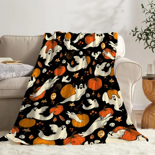 Vista 20 de Cute Ghosts - Manta de bebé personalizada para recién nacido, regalos para Halloween y Navidad, 40 x 30 pulgadas