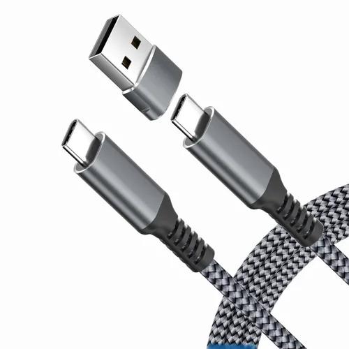 Vista 10 de Elebase Cable de carga para iPad 10 A16 Generación de 3.3 pies con adaptador USB, cable cargador USB tipo C en ángulo de 90 grados 100W para iPad