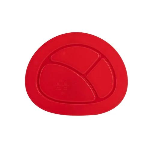 Vista 5 de Nuby Alfombrilla milagrosa de silicona Sure Grip, se adapta a la mayoría de sillas altas, 6 M+, rojo (paquete de 2)