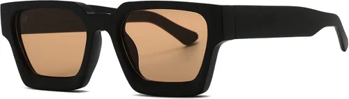 Vista 19 de AIEYEZO Gafas de sol cuadradas para mujeres y hombres, gafas de sol cuadradas con montura gruesa, estilo de diseñador simple