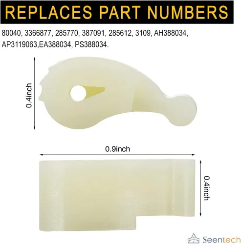 Vista 4 de Seentech Lifetime 80040 Perros para agitador de lavadora - Compatible con lavadoras Whirlpool y Kenmore – Reemplaza: 285612 AP3119063, 285770