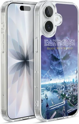 Vista 181 de Head Case Designs Funda de gel suave con licencia oficial de Iron Maiden Brave New World, compatible con Apple iPhone 7 Plus/iPhone 8 Plus Nuevo