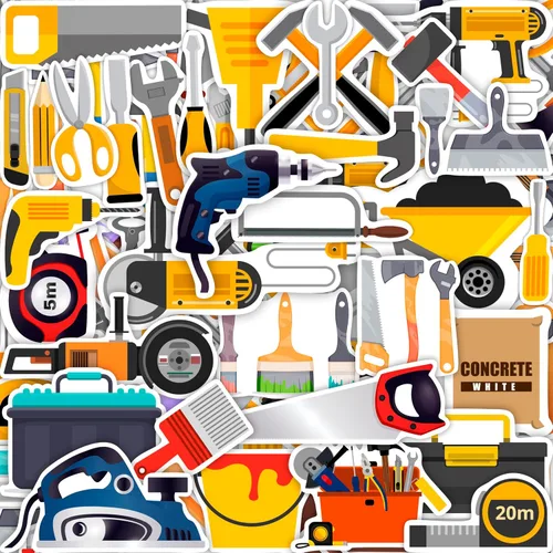 Vista 11 de BulbaCraft 100 calcomanías y calcomanías de tractor, suministros de fiesta de cumpleaños de tractor, regalos para mujeres y hombres Pegatinas