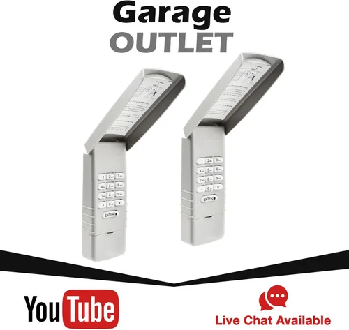 Vista 4 de 2 teclas universales de repuesto para interruptor de inmersión Liftmaster Chamberlain Craftsman Genie Lineal Wayne Dalton Stanley 315Mhz 390Mhz Dos