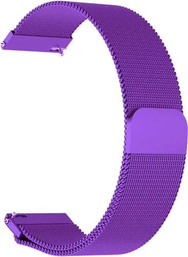 Vista 11 de Correa de reloj de liberación rápida compatible con Fossil Gen 5E Smartwatch Correa de repuesto de malla metálica de acero Azul