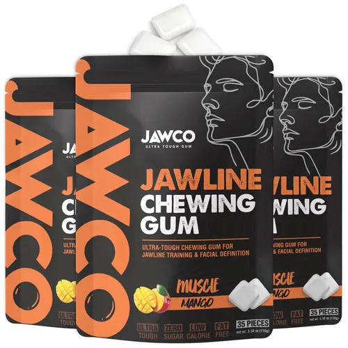 Vista 24 de JAWCKO Chicle Ultra-Resistente para Mandíbula Obtén una Mandíbula Más Fuerte y Cuadrada Chicle Duro de Entrenamiento para Mandíbula Fuerza 15X