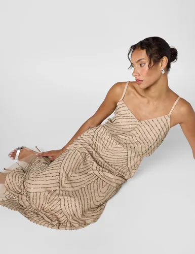 Vista 2 de Adrianna Papell Vestido largo tipo blusón para mujer