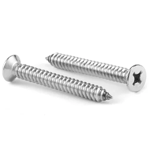 Vista 14 de Tornillos de madera de 1/2 pulgada #4 x 1/2", 100 tornillos de acero inoxidable 18-8 (304), cabeza plana Phillips, tornillos autorroscantes rápidos