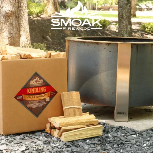 Vista 4 de Smoak Firewood - Leña Premium Certificada USDA Secada al Horno, Madera Dura Mezclada - Corte Grueso (20.32 cm de Piezas) 8-10 kg