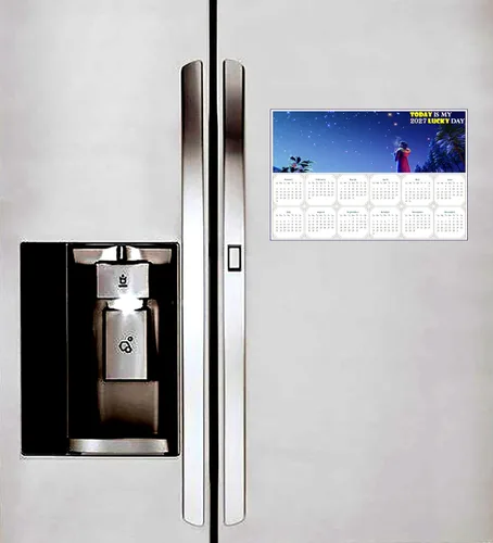 Vista 4 de 2024 - Imanes de calendario - Today is my Lucky Day - Resistente a la decoloración, desgarros y agua - Edición #28