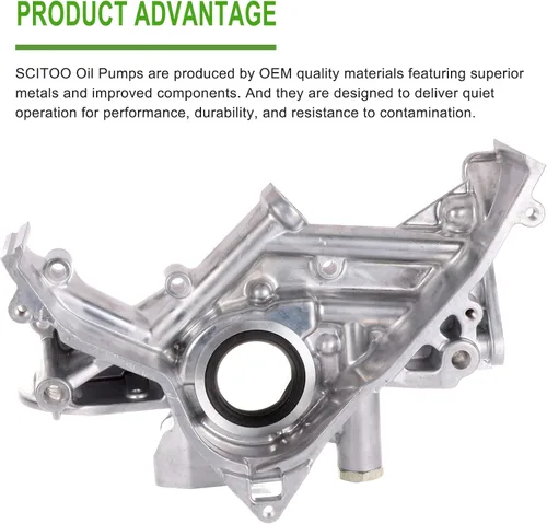 Vista 5 de SCITOO Componentes del motor Bomba de aceite M237 para 1997-2000 para Infiniti QX4 1996-2000 para Nissan Pathfinder 2000-2004 para Nissan Xterra