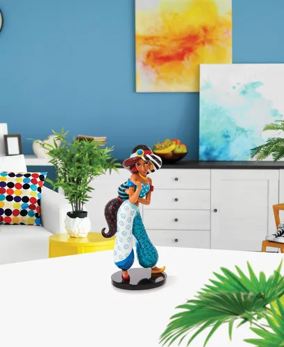 Vista 6 de Enesco Disney by Romero Britto Aladdin Jasmine Figurilla, 7.87 pulgadas, multicolor