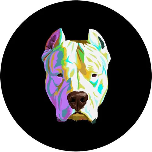 Vista 3 de Dogo Argentino PopSockets - PopGrip intercambiable