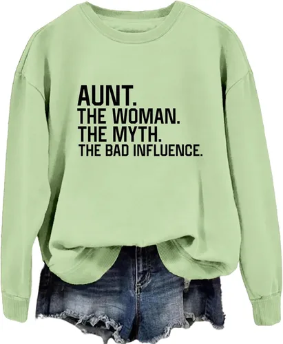 Vista 3 de Noffish Auntie Sweatshirt Aunt The Women The Myth Funny Aunt Sweatshirt
