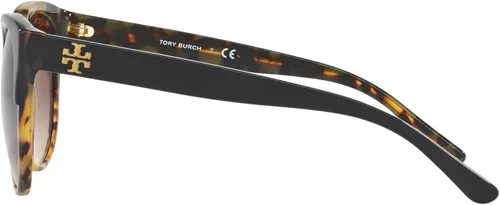 Vista 5 de Tory Burch TY7095 - Gafas de sol 160113-54 - Marco negrotortuga marrón oscuro TY7095-160113-54 Marrón oscuro