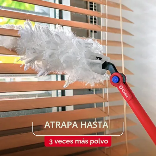 Vista 9 de O-Cedar Flex & Catch - Kit de polvo resistente con 3 recambios de plumero desechables Modelo nuevo y mejorado Mango extensible de 3 pies