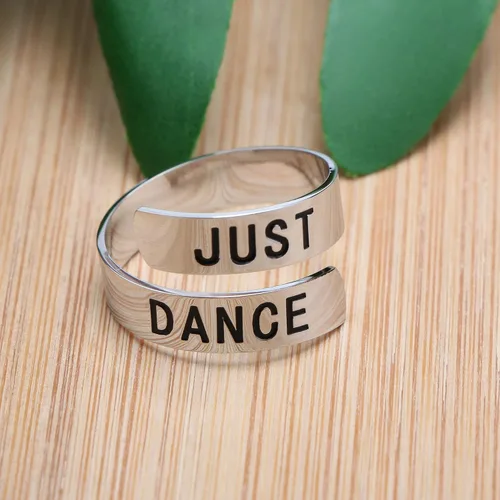 Vista 3 de Yiyang - Anillo ajustable y personalizable para niñas, joyería de regalo para graduación y cumpleaños