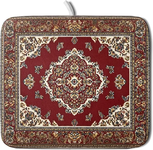 Vista 26 de Giwawa Tapete de secado de platos de café, vintage, antifatiga, taza de expreso, máquina de frijoles negros, tapete escurridor de platos, protector