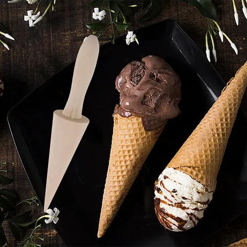 Vista 9 de Molde de rodillo de pizzela, cono de madera gofres helado cono pizza pastelería herramienta de moldeo