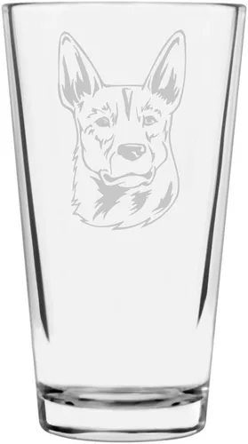 Vista 144 de Podenco Canario - Vaso de pinta de 16 onzas con temática de perro personalizado