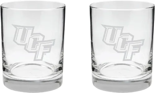 Vista 45 de Alabama - Juego de 2 vasos de cristal grabado satinado de 2 caras Marea carmesí de Alabama