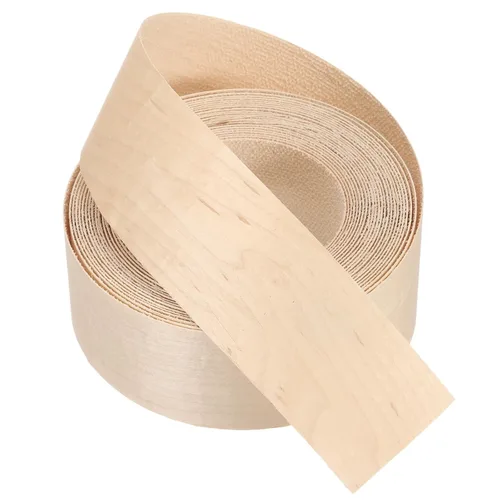 Vista 37 de PATIKIL Bandas de borde de abedul, cinta de chapa de madera de 1-1/2 pulgadas x 25 pies, bandas de borde de madera contrachapada flexible prepegadas