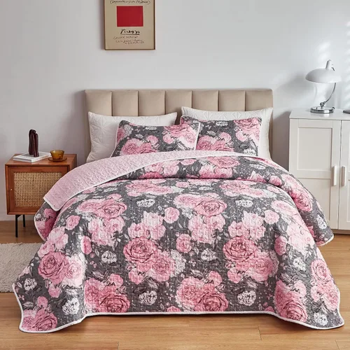 Vista 14 de UOZZI BEDDING Juego de edredón reversible de 2 piezas para niños, tamaño individual de 68 x 86 pulgadas, colcha de microfibra suave y ligera, juego