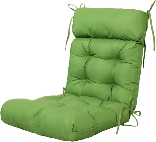 Vista 9 de ARTPLAN Cojín para Silla de Exterior Adirondack, Cojín de Patio para Todo Clima, Almohada Acolchada de Mimbre para Muebles de Patio, Gris