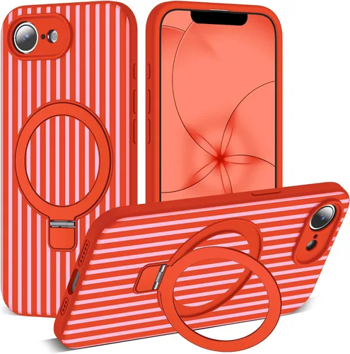 Vista 100 de SKYLMW Funda diseñada para iPhone 11 con soporte magnético invisible Compatible con Mag-Safe, a prueba de caídas de grado militar, a prueba