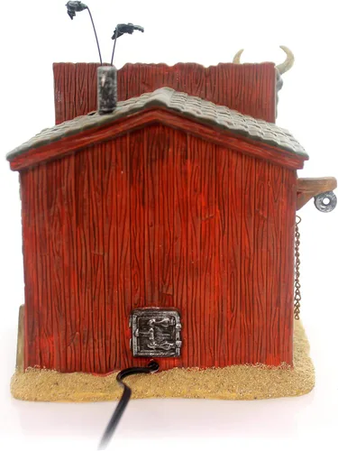 Vista 3 de Department 56 Edificio iluminado original de Snow Village Halloween Hackmann's Blacksmith Shop