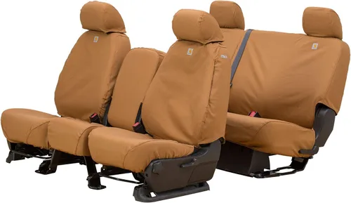 Vista 2 de Covercraft Carhartt SeatSaver - Fundas de asiento personalizadas Se adapta a Ford F-250/F-350 Crew Cab 2003-2007 1ª fila 40/40/40 asiento
