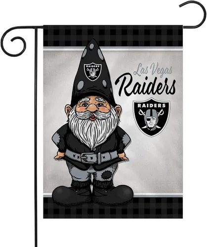 Vista 24 de Rico Industries NFL Gnomo - Bandera de jardín de doble cara de 13 x 18 pulgadas