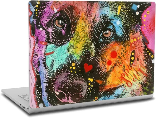Vista 7 de Head Case Designs Calcomanía de vinilo con licencia oficial de Dean Russo Buldog Francés Animales compatible con Microsoft Surface Book 2