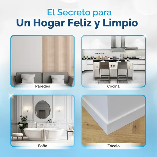 Vista 8 de Borrador de esponja mágica extra duradero (paquete de 100) - Almohadillas Depurador de espuma gruesa de ultra densidad para paredes, ducha, bañera